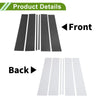 Chevy Suburban Carbon Fiber 6x Pillar Window Trim (2015-2020)