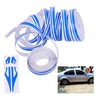 Car Body Decor Blue Double Line Pinstripe Sticker Tape