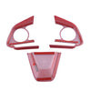 Toyota Corolla 3 x Red Inner Steering Wheel Strip Covers (2019-2021)
