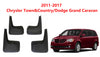 Chrysler Town & Country, Dodge Grand Caravan Mud Flaps Splash Guards (2011-2017)
