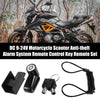 Set Motorcycle Anti-Theft Disc Brake Wheel Lock with Reminder Rope Black