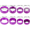 Chevy Silverado / GMC Sierra 8 x Knob Covers Purple AC Switch (2014-2018)