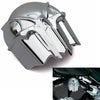Harley Dyna Softail Fat Boy Chrome Skull Trumpet Horn Cover (1992-2013)