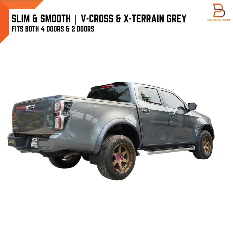 Isuzu D-Max Dmax Ute 3" Grey Slim Fender Flares (2020-2023)