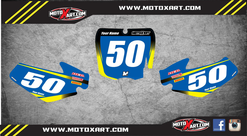 Cobra 50 JR Custom Number Plates STORM STYLE Decals (2014-2017)
