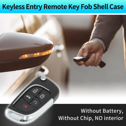 Chevrolet Camaro Equinox 5 x Buttons Key Fob Shell Case Keyless (2010–2019)