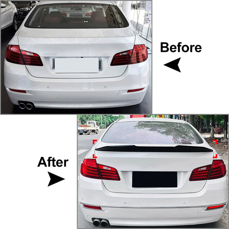 BMW 5 Series F10 M5 Sedan Glossy Black Rear Trunk Spoiler Wing Lip (2011-2017)