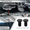 Car Motorcycle Set 1x M12x1.5 1.06" Engine Oil Drain Plug with Gasket