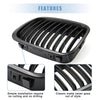 BMW 325i 330i Matte Black Front Upper Kidney Grille (2006-2013)