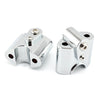 BMW R 18 Classic Chrome Handlebar Risers Lift Clamp Adapters (2022-2023)