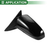 Toyota Camry Left Side Door Mirror / 12-14 Manual Folding Black / Mirror (2012–2014)