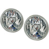 Headlights 4 x 5.75" Round Diamond Cut Lens (Fits Make & Model)