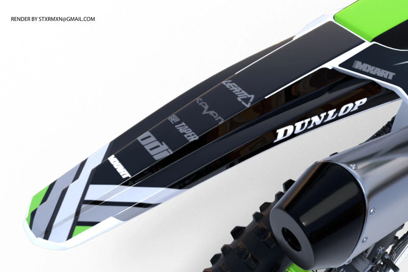 Kawasaki KLX 110 (2010-2024) - SHADES STYLE Decals Custom Graphic Kit