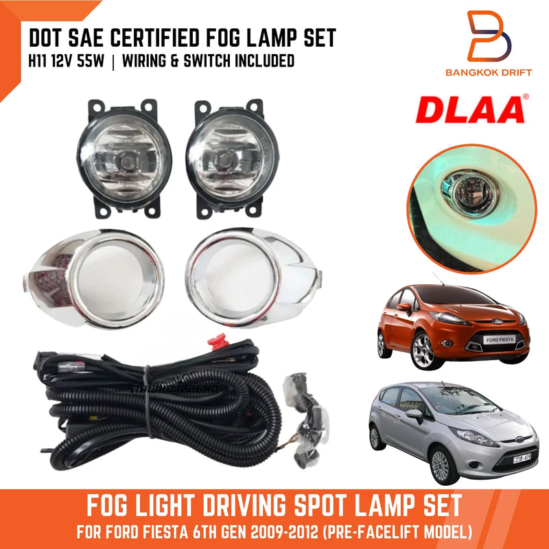 Ford Fiesta Fog Lamp Driving Light Chrome Cover (2009-2012)