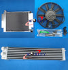 Mazda RX2 RX3 RX4 RX5 RX7 Aluminum Radiator, Fan, Oil Cooler (1970-1985)