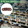 Oil Seal 22x45x10mm Brown 5 Pcs Seal Ring Rotary Shaft Seal FKM Rubber