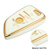 BMW 1-7 Series X1 TPU with Keychain White Key Fob Remote