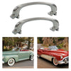 Classic Car Interior Door Pull Handle / Pair / Chrome