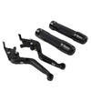 Thruxton / Street Cup Black Extendable Brake Clutch Lever Grip Set (2016-2023)
