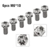 Motor Bike / Bicycle 6pcs M6x10mm Titanium Torx Head Flange Screws