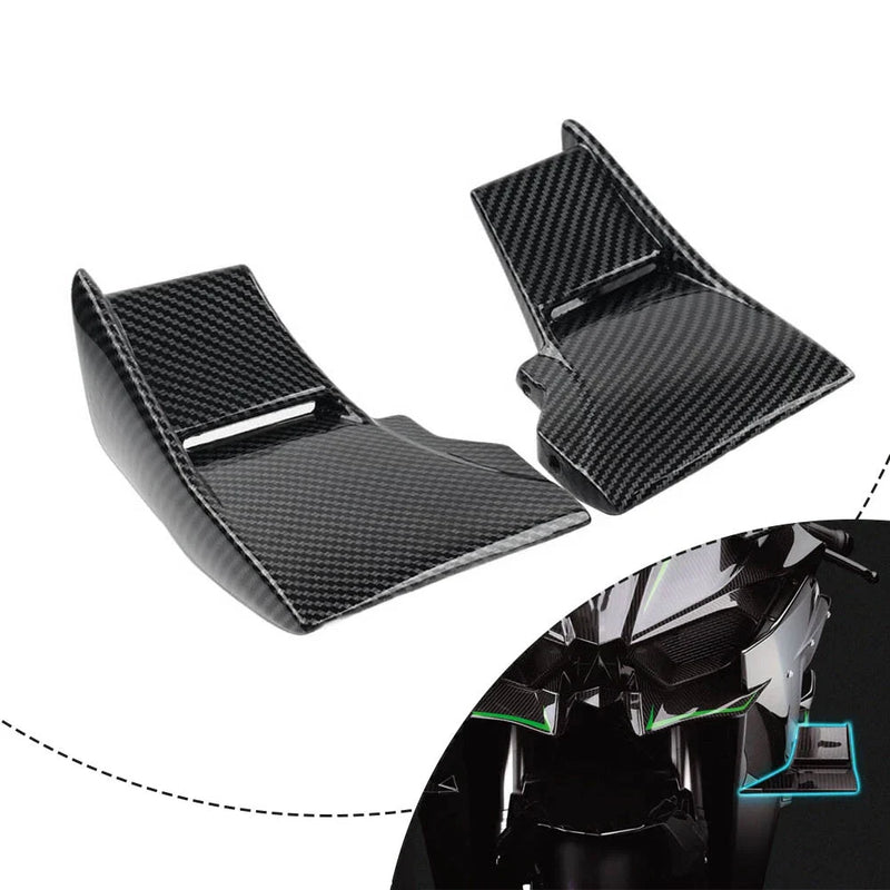 Kawasaki Ninja H2 R Carbon Fiber Lower Winglets (2015-2023)