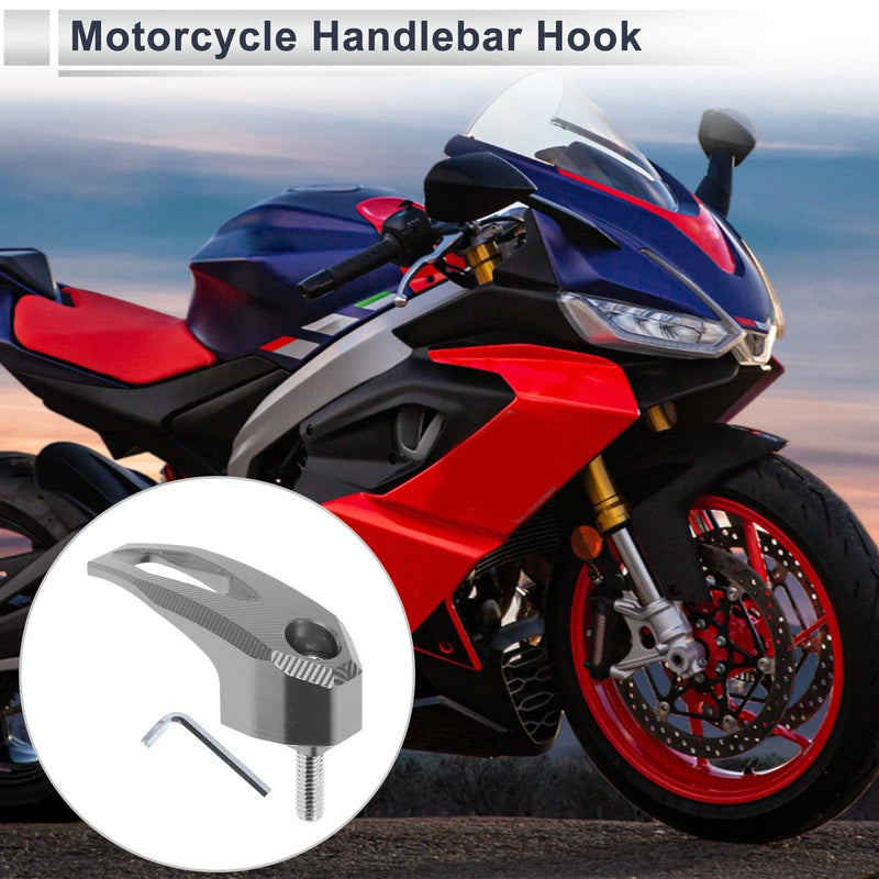 Motorcycle Rectangle Aluminum Hanging Hook & Hexagon Wrench 1 Set