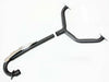 250cc Dinosaur Style Quad ATV Black Alloy Twin Exhaust Pipe Mufflers