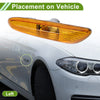 BMW 320i (2002-2005) yellow Left Side Marker Light Cover