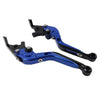 Yamaha TMAX 500 530 560 CNC Blue Extendable Brake Clutch Levers (2001-2023)