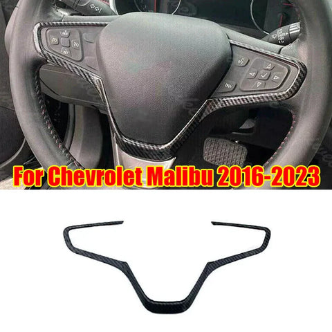 Chevrolet Malibu Carbon Fiber Steering Wheel Sheet Cover Trim (2016–2023)