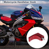 Car L-Shape Aluminum Alloy Motorcycle Hanging Hook 1 Set 46mm Red
