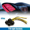4pcs T10 Motorcycle Light Socket Connector Extension LED Wedge Holder Adapter