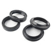 Front Fork Damper Shock Absorber 4 x Black Oil Seals Dust Seals (50-63)