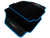 Ferrari 488 GTB with Alcantara Leather Blue Trim Black Floor Mats