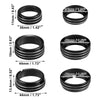 Dodge Ram 1500 - 4 x Black AC Switch Knob Cover Ring Trim