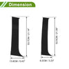 Chevy Silverado 4 Pcs Black Door Pillar Window Trim (2007 - 2013)