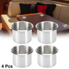 Marine Boats RVs 4pcs Stainless Steel Universal Cup Drink Holder
