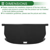 Hyundai IX35 2018-2020 - Gloss Black Retractable Cargo Cover