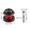 Motorcycle 2 x 10mm M10x1.5 Red Aluminum Swing Arm Spools Sliders Stand