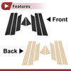 Nissan Altima (2013-2018) Black 8 Pcs Car Door Pillar Window Trim
