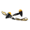 Car Universal Black Metal LED Mini Amber Turn Signal Lights