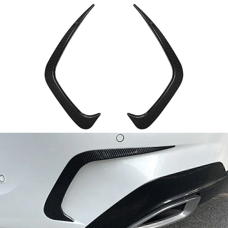 BMW 3 Series Carbon Fiber Rear Fog Light Eyebrow Cover Trim (2019-2020)