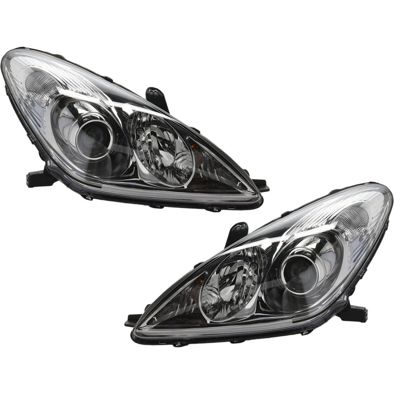 Halogen Headlight Set For 2005-2006 Lexus ES330 Left and