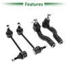 Lincoln Zephyr 4 x Front Suspension Kit Outer Tie Rod Ends & Sway Bar Links