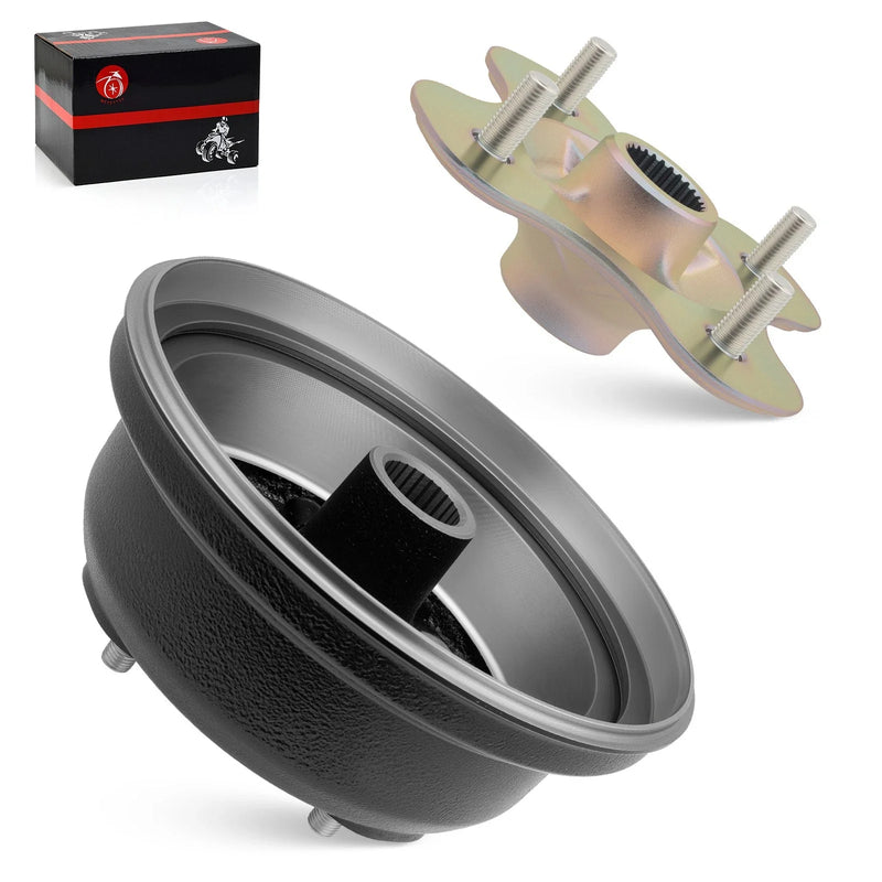 Yamaha Big Bear Rear Brake Drum with Wheel Hub (1996–1999)