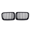 BMW E36 3 Series Sedan Matte Black Front Kidney Grilles (1992-1997)