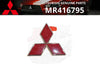 MITSUBISHI Front Emblem Badge Red