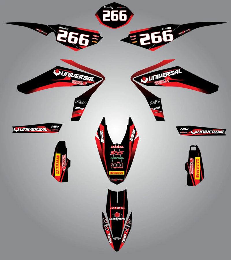 Husqvarna 449-511 TE TC THUNDER Style Stickers (2011-2014)