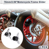 Make Model 0.59" Aluminum Alloy Plastic Motorcycle Slider Frame 2 x Pcs