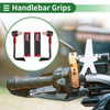 Motorcycle Handlebar Red Hand Grips Cover Kit